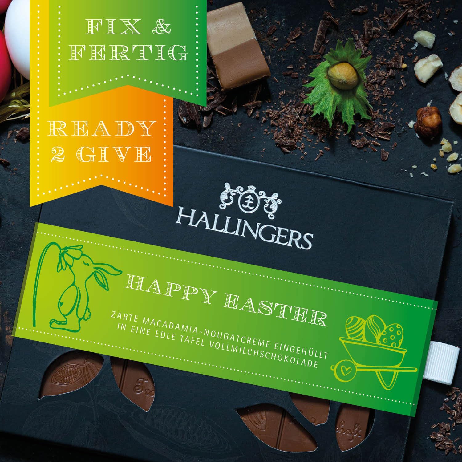 hallingers-schokolade-happy-easter-macadamia-nougat-90g-geschenk image 3