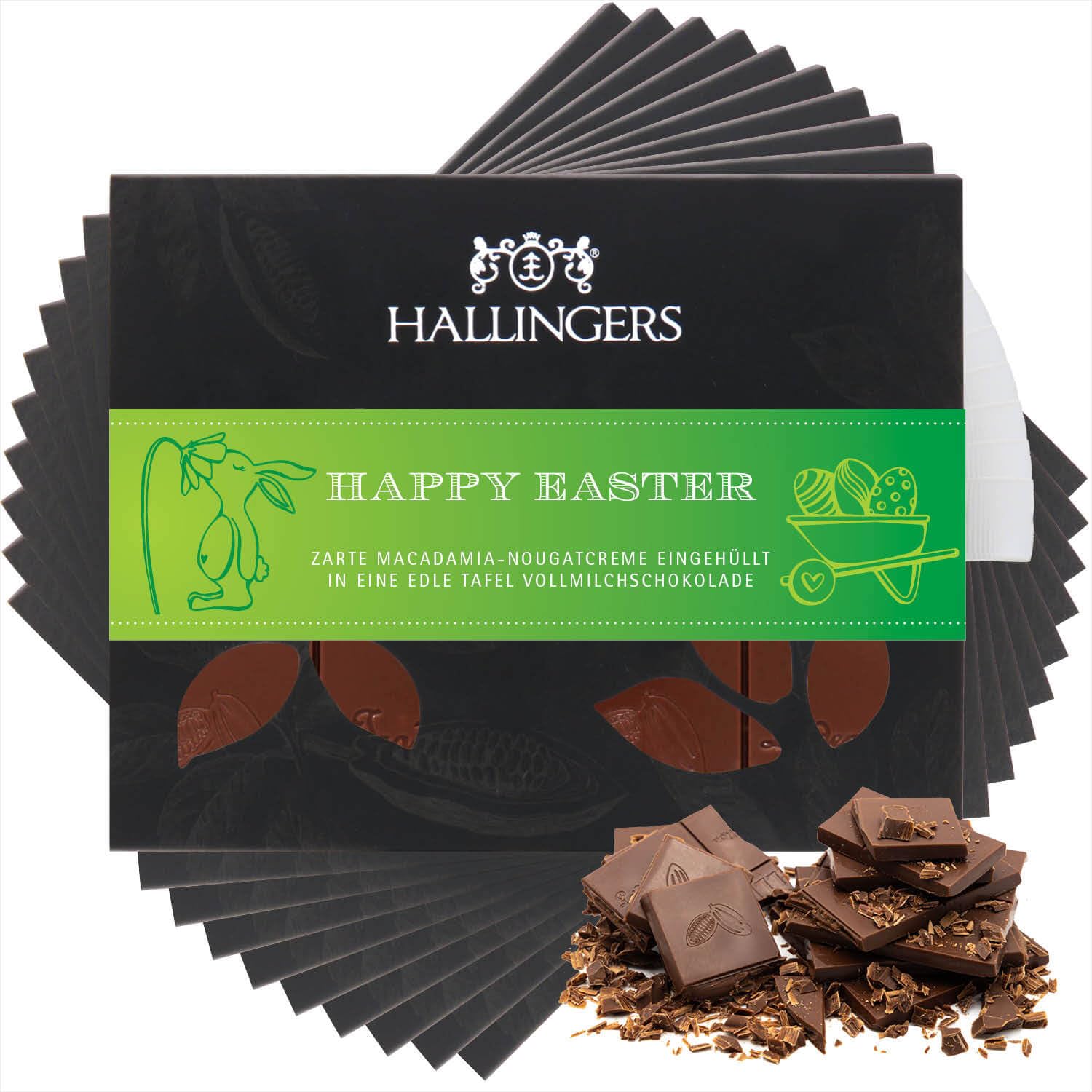 hallingers-schokolade-happy-easter-tafel-10x-macadamia-nougat image 1