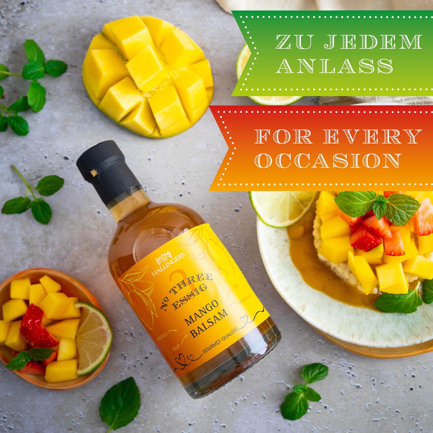 hallingers-no-3-mango-balsam-gourmet-essig-350ml-fruchtig-mild image 3