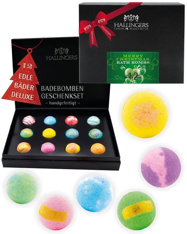 hallingers-merry-christmas-badebomben-set-12-stk-wellness image 1