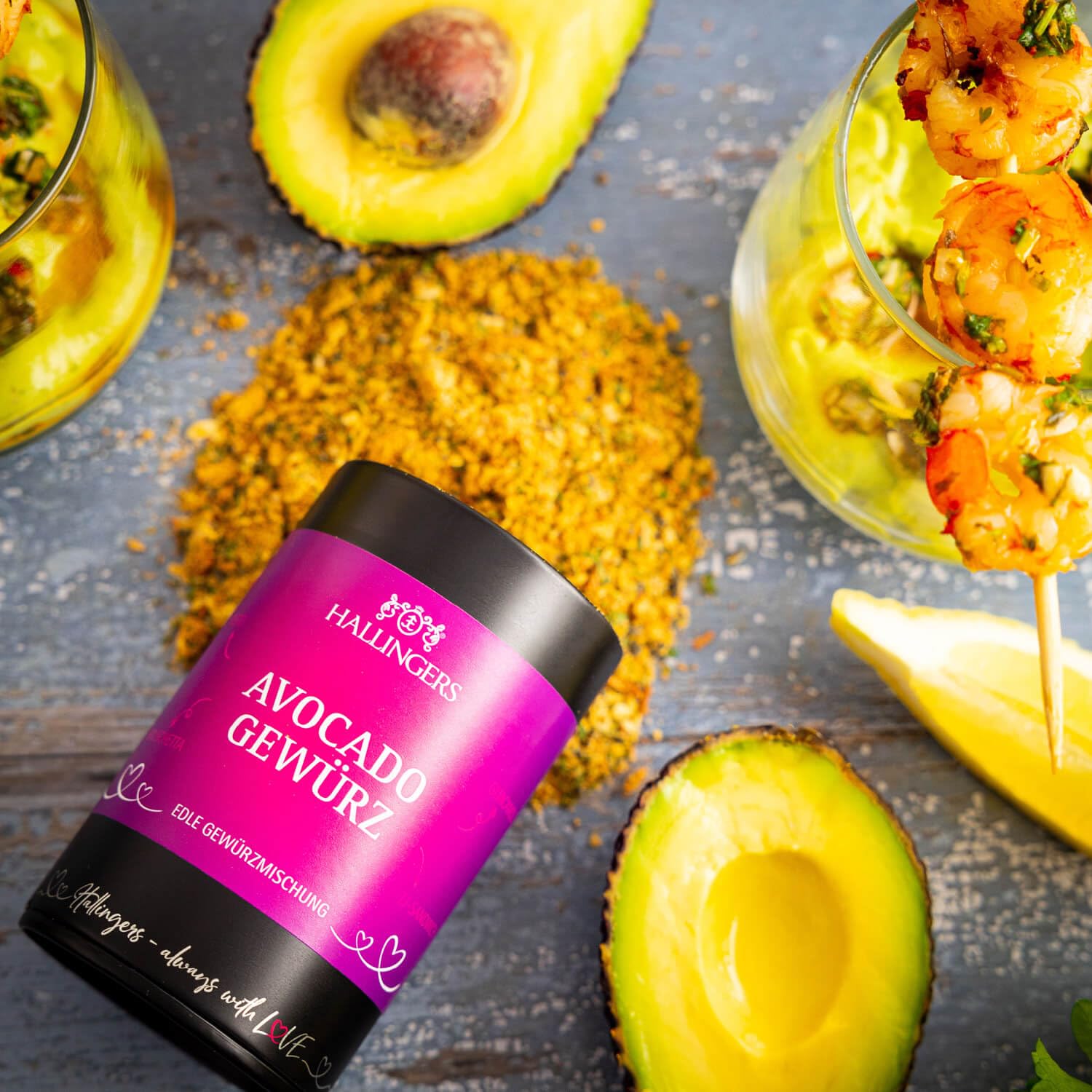 hallingers-kochen-avocado-gew-rzmischung-100g-geschenkdose-guacamole image 2
