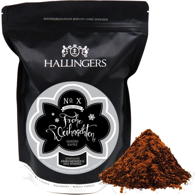 hallingers-weihnachtskaffee-filter-gemahlen-gew-rzt-500g image 1