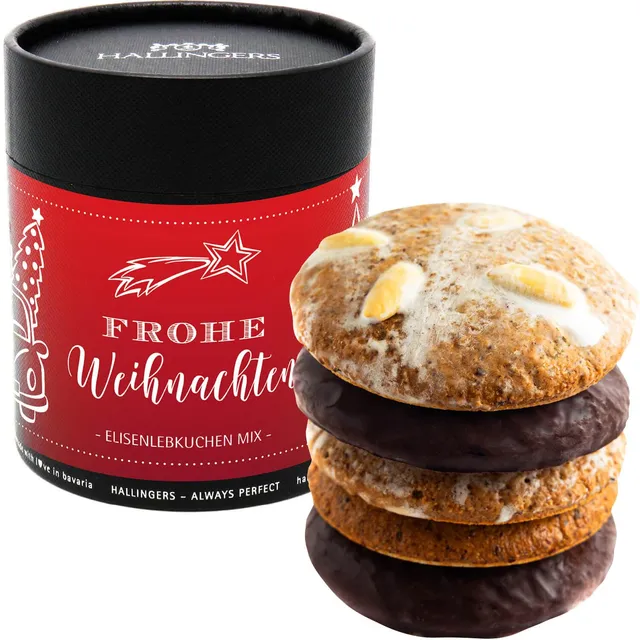 hallingers-gen-sse-frohe-weihnachten-elisen-lebkuchen-mix-400g image 1