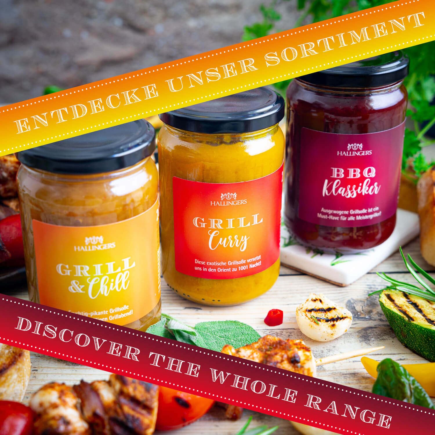 hallingers-honig-chutney-bbq-klassiker-glas-260g-grill-sauce image 4