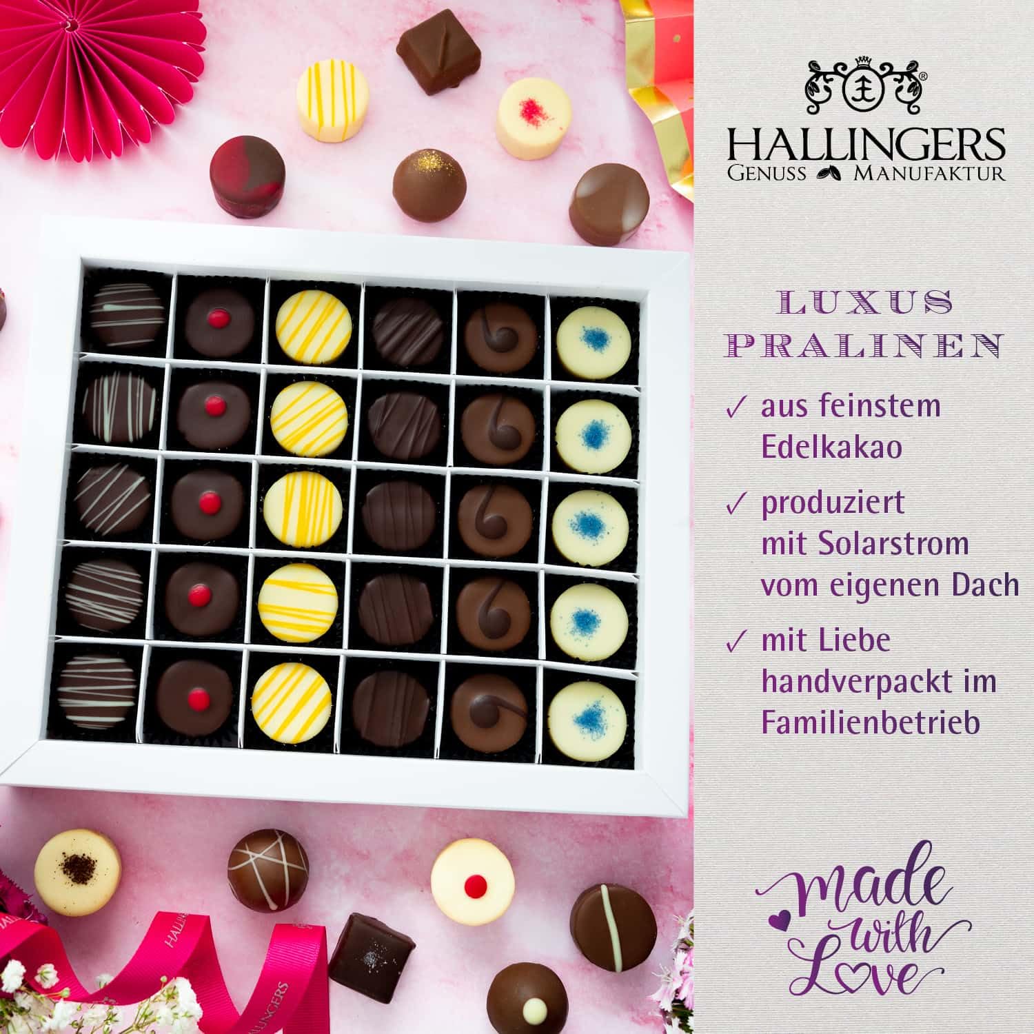 hallingers-pralinen-frohe-ostern-ostereier-geschenkbox-442g-ohne-alkohol image 3