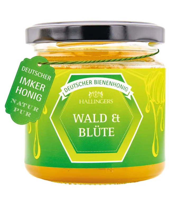 hallinger-wald-bl-te-deutscher-honig-kr-ftig-250g image 1
