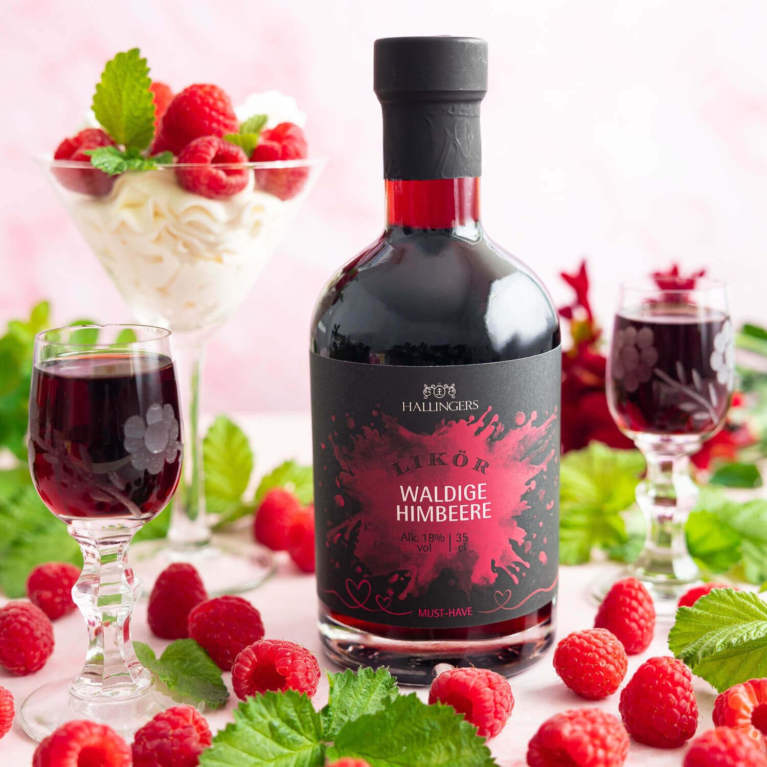 hallingers-himbeere-lik-r-geschenkflasche-350ml-18-vol-fruchtig image 2