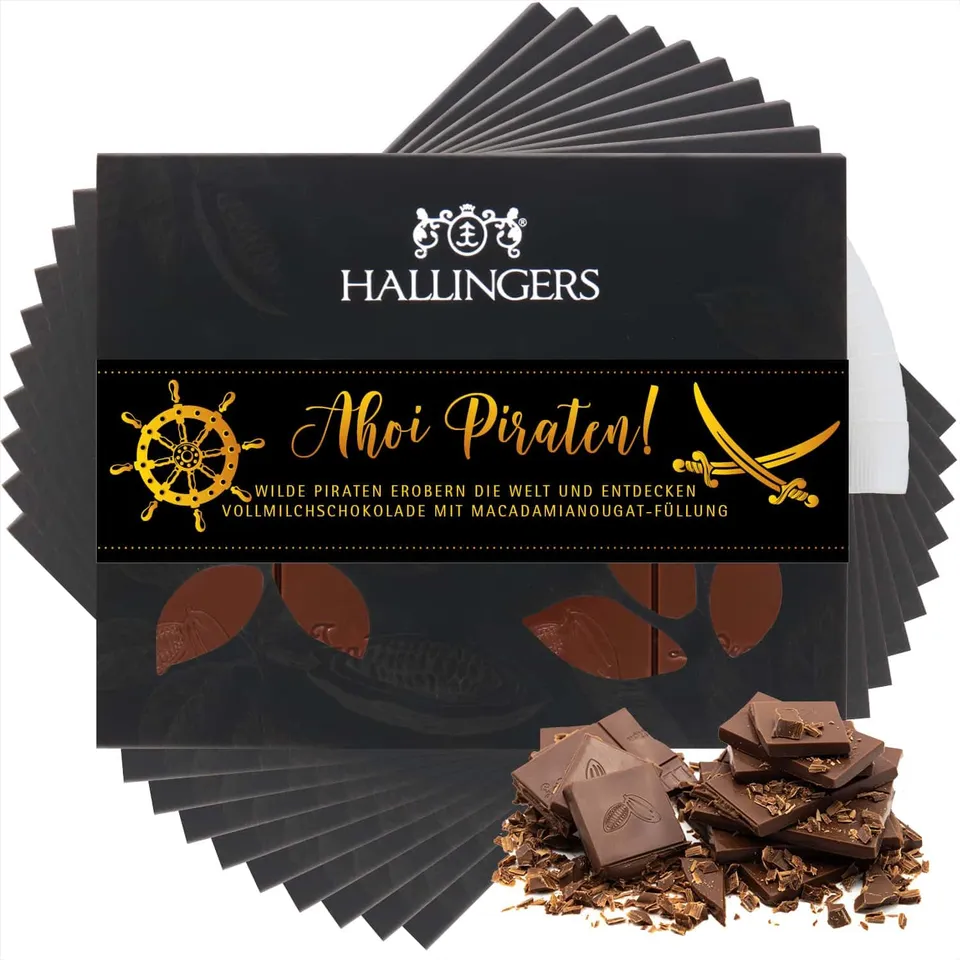 hallingers-schokolade-ahoi-piraten-macadamia-nougat-10x-f-r-jungen image 1