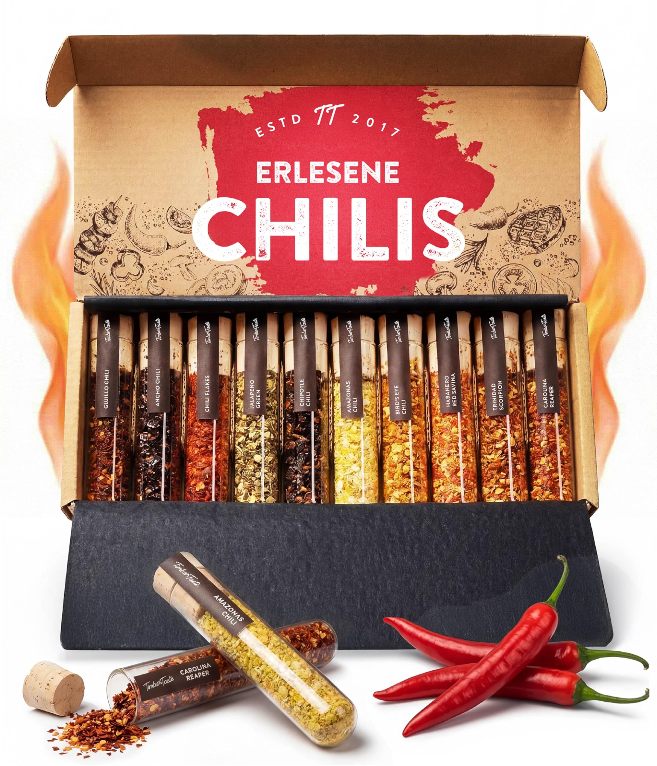timber-taste-hot-chili-gew-rze-geschenkset-10er-scharf image 1