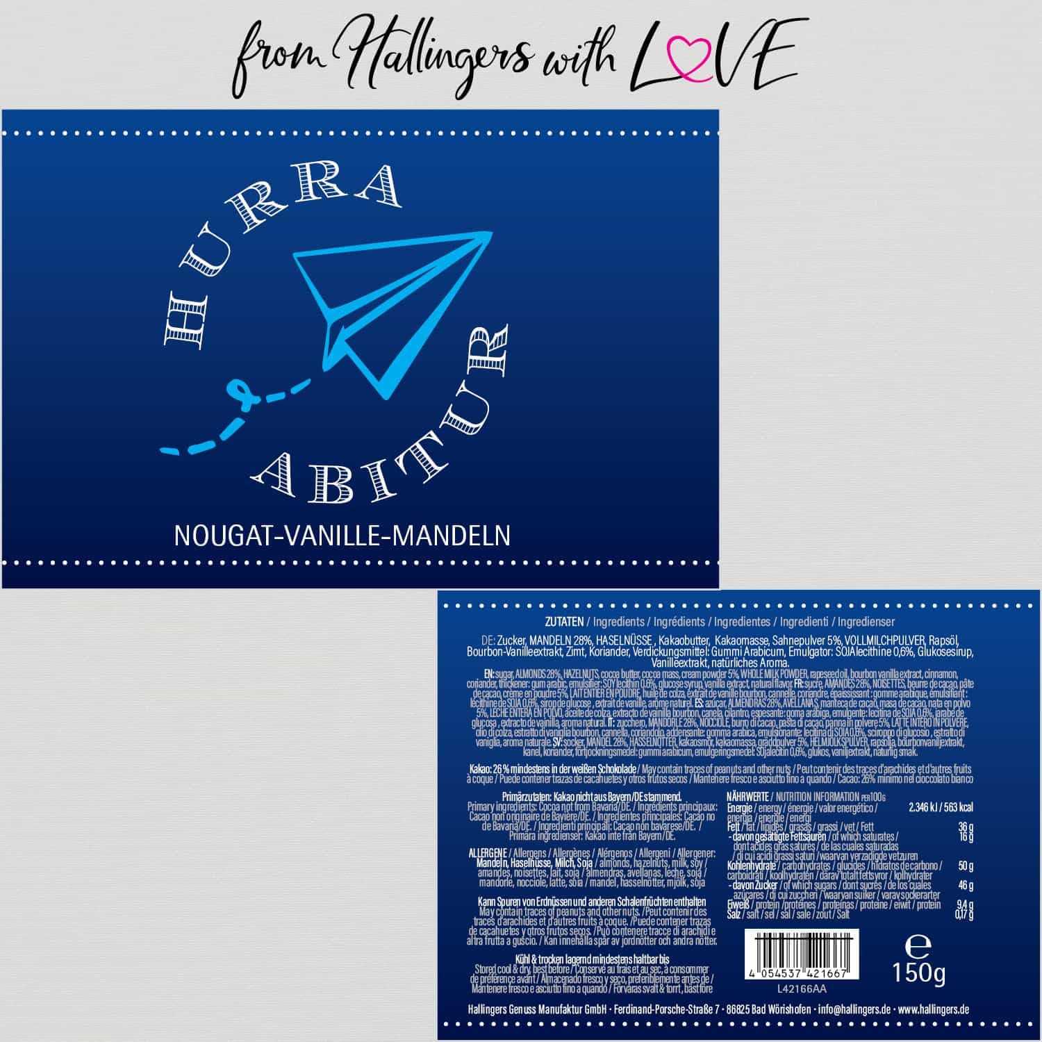 hallingers-schokolade-nougat-mandeln-hurra-abitur-geschenkdose-vanille image 6