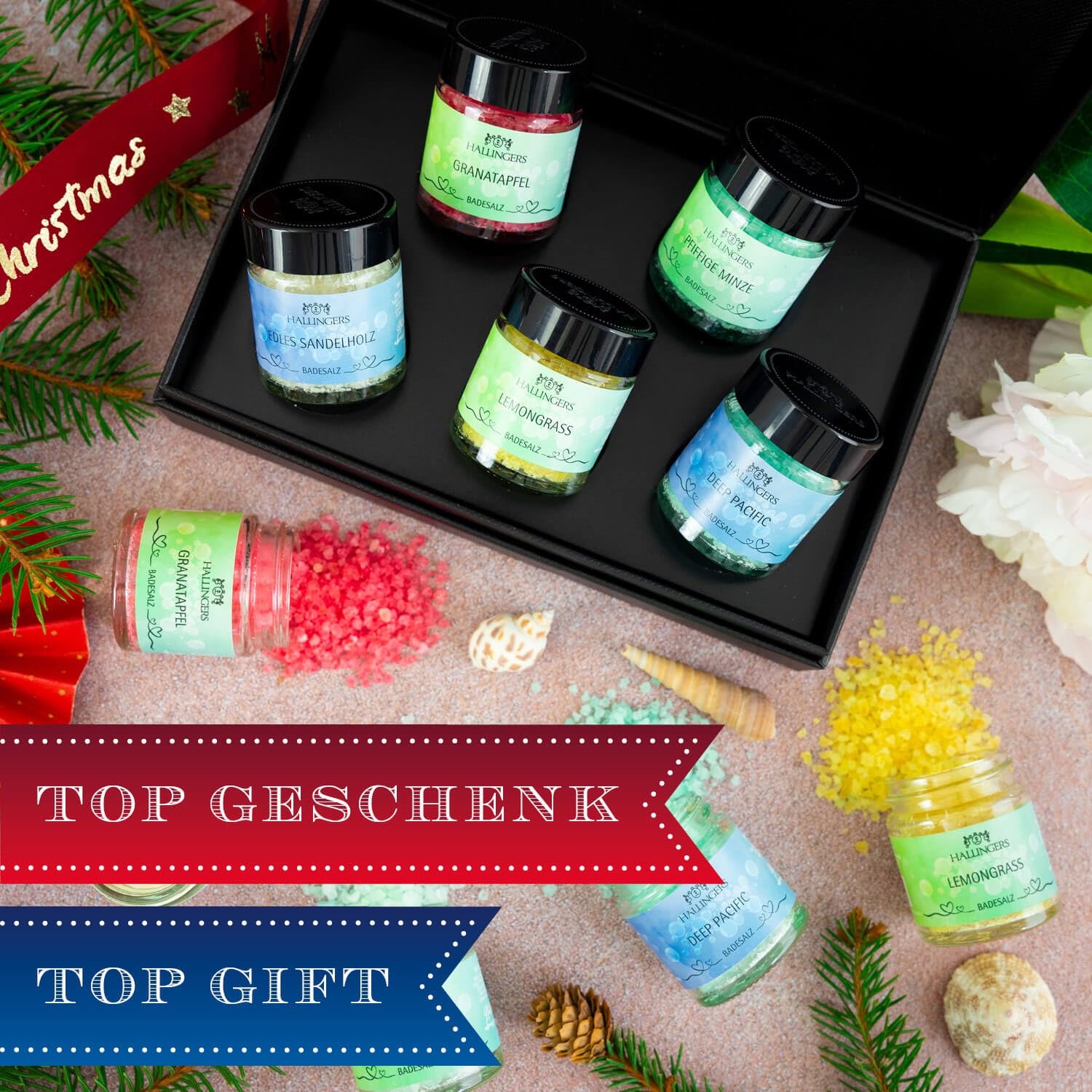 hallingers-frohe-weihnachten-badesalz-set-5tlg-totes-meer image 3