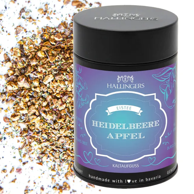 hallingers-tee-heidelbeere-apfel-cold-brew-120g-dose image 1