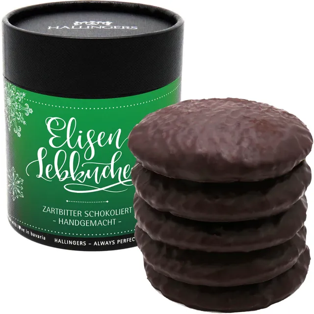 hallingers-gen-sse-elisen-lebkuchen-zartbitter-5er-dose image 1