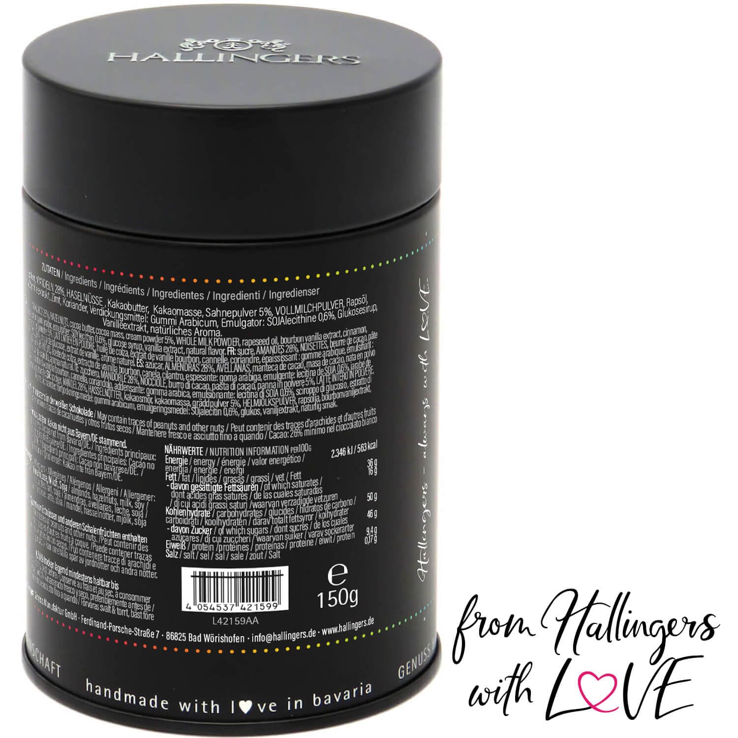 hallingers-schokolade-happy-new-year-nougat-mandeln-150g-dose image 5