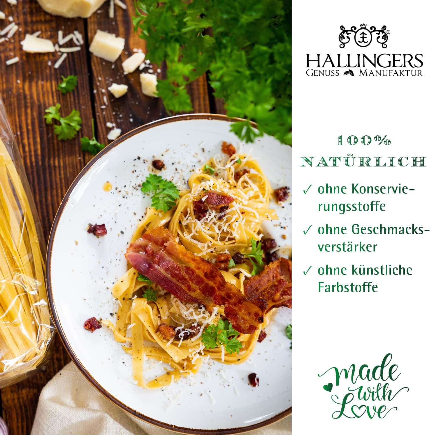 hallingers-kochen-knoblauch-nudeln-pasta-geschenk-250g-freilandei image 4