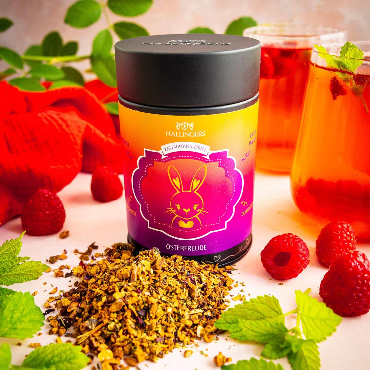 hallingers-tee-oster-freude-cold-tea-eistee-130g-geschenk-dose image 2