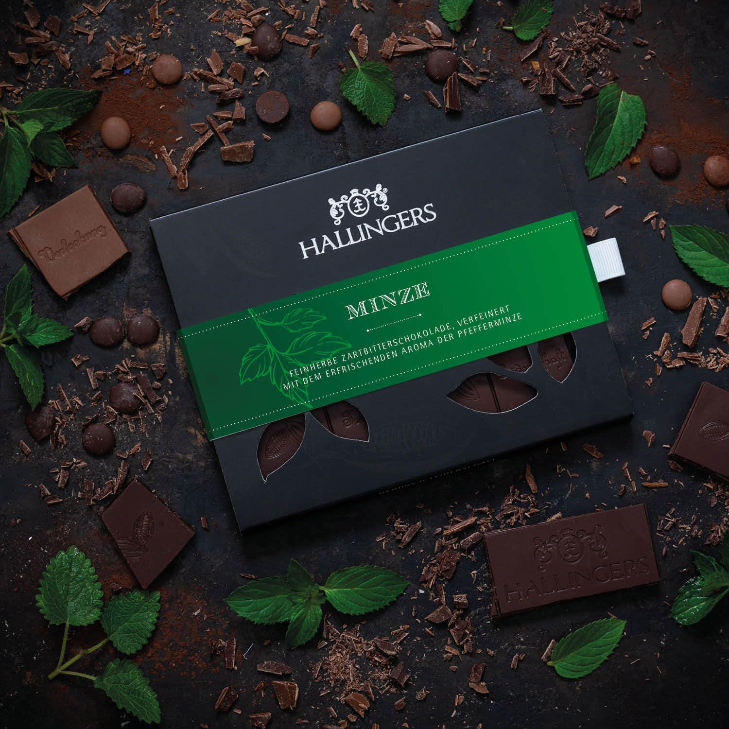 hallingers-schokolade-minze-vegane-tafel-10x-edelkakao image 2