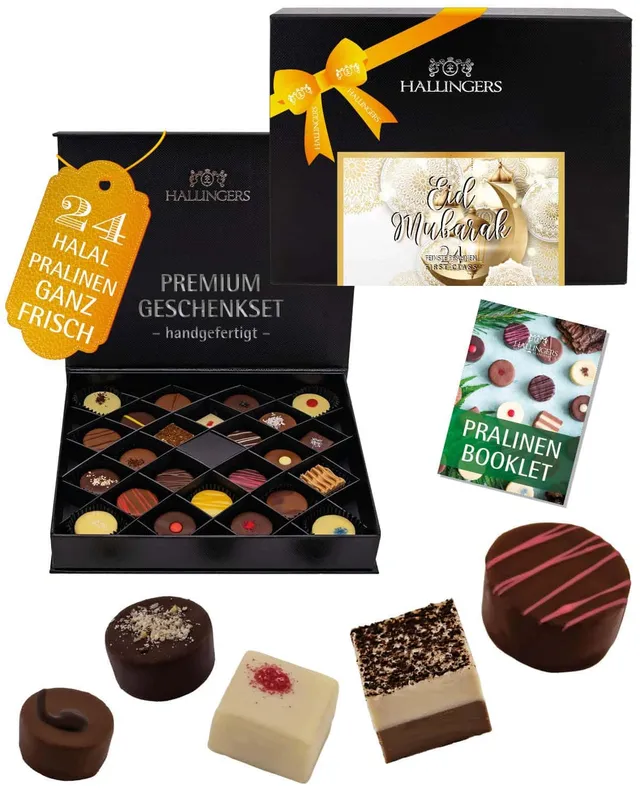 hallingers-pralinen-eid-mubarak-halal-ohne-alkohol-300g-box image 1