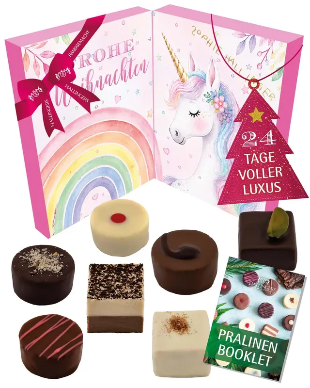 hallingers-adventskalender-einhorn-pralinen-ohne-alkohol image 1