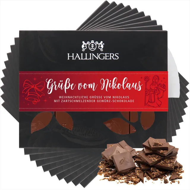 hallingers-schokolade-gr-e-vom-nikolaus-tafel-10x-900g-xmas-gew-rze image 1