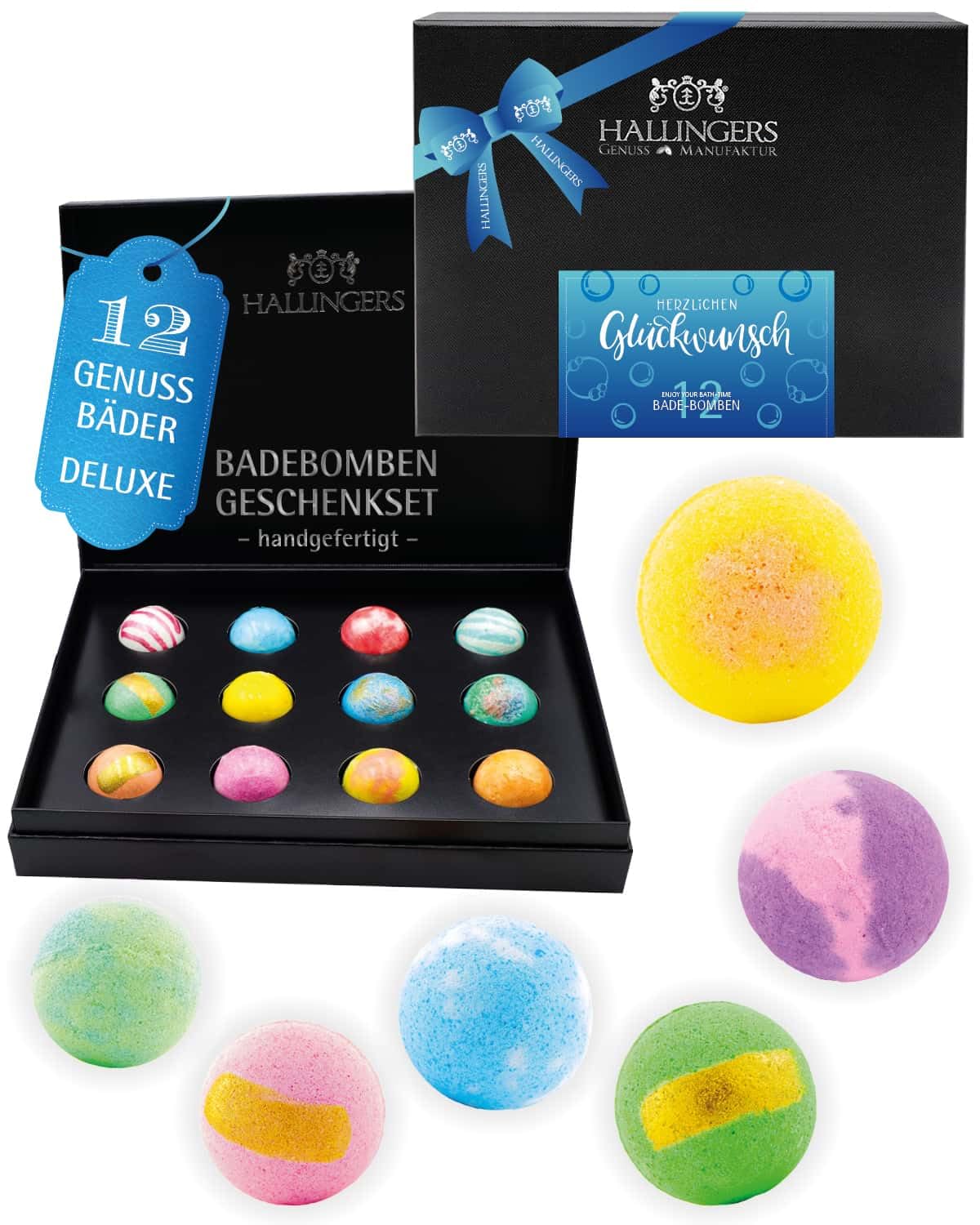 hallingers-wellness-herzlichen-gl-ckwunsch-badebomben-12er-box image 1