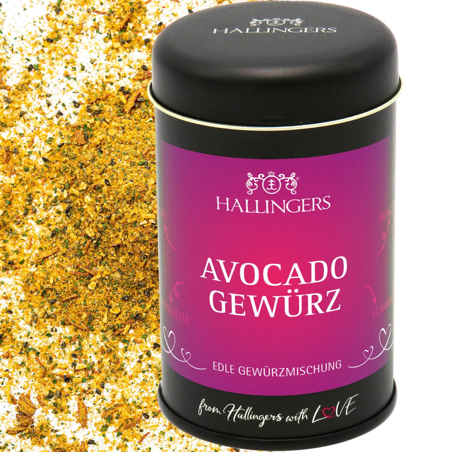 hallingers-kochen-avocado-gew-rzmischung-100g-geschenkdose-guacamole image 1