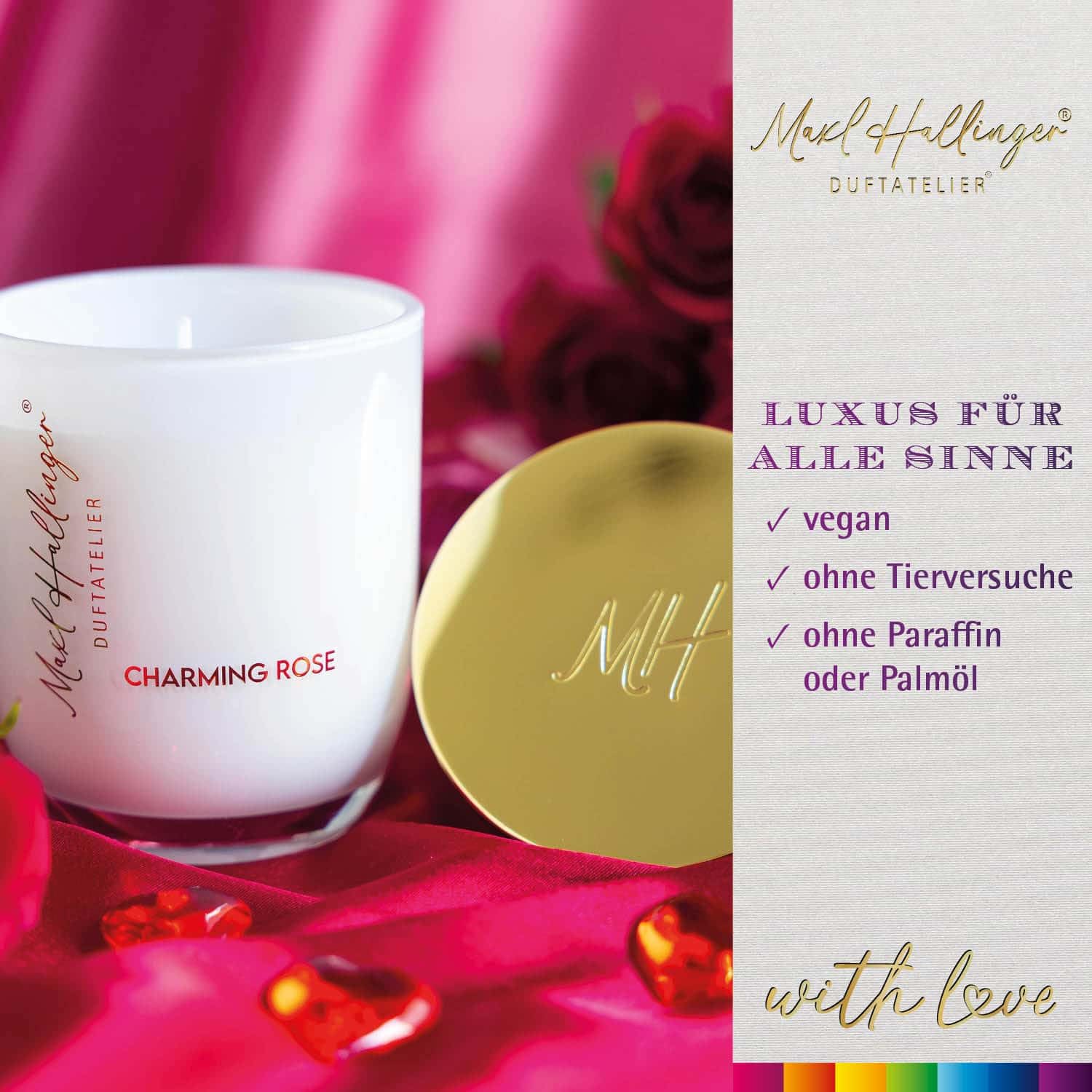 hallingers-spirituals-ich-liebe-dich-pink-duftkerze-rose-geschenkbox image 3