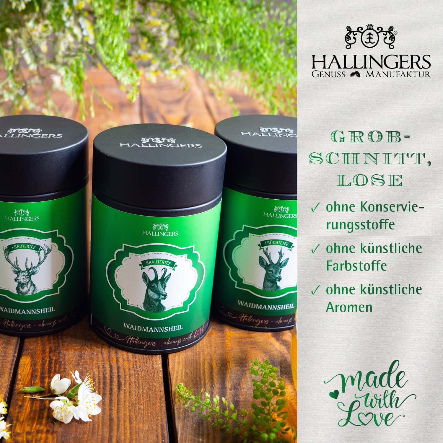 hallingers-tee-waidmannsheil-bergwiese-kr-utertee-dose-110g image 4