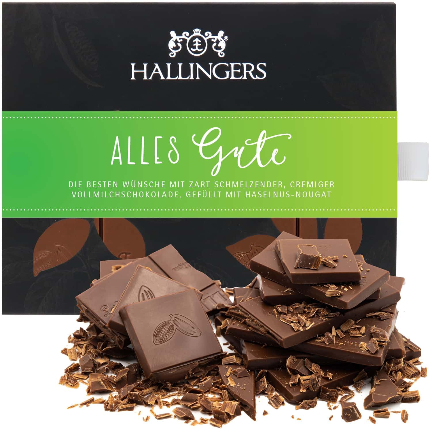 hallingers-schokolade-alles-gute-tafel-haselnuss-90g-ohne-alkohol image 1