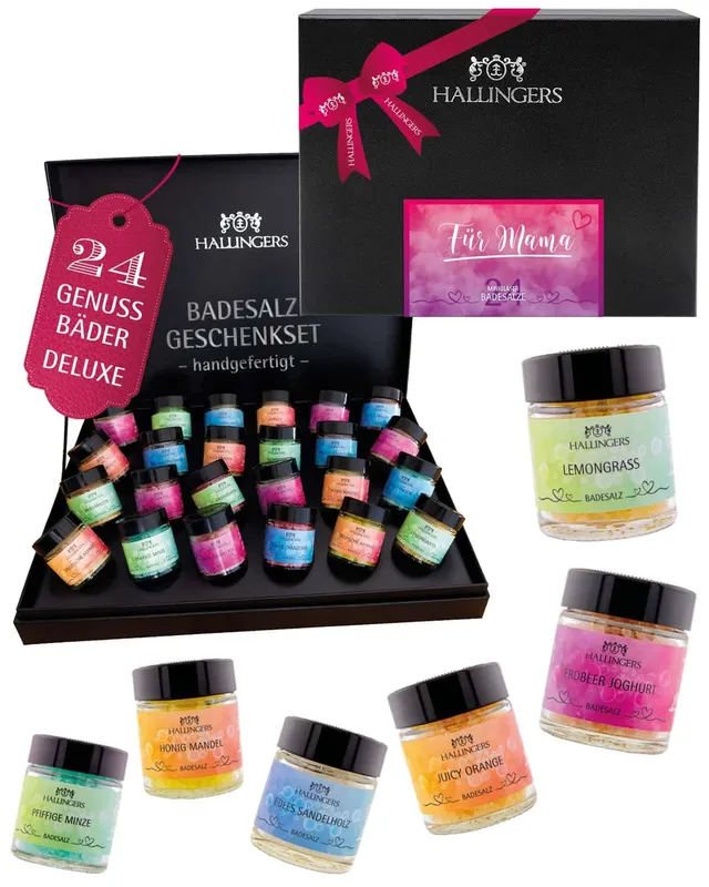 hallingers-wellness-f-r-mama-badesalz-set-24x-totes-meer image 1