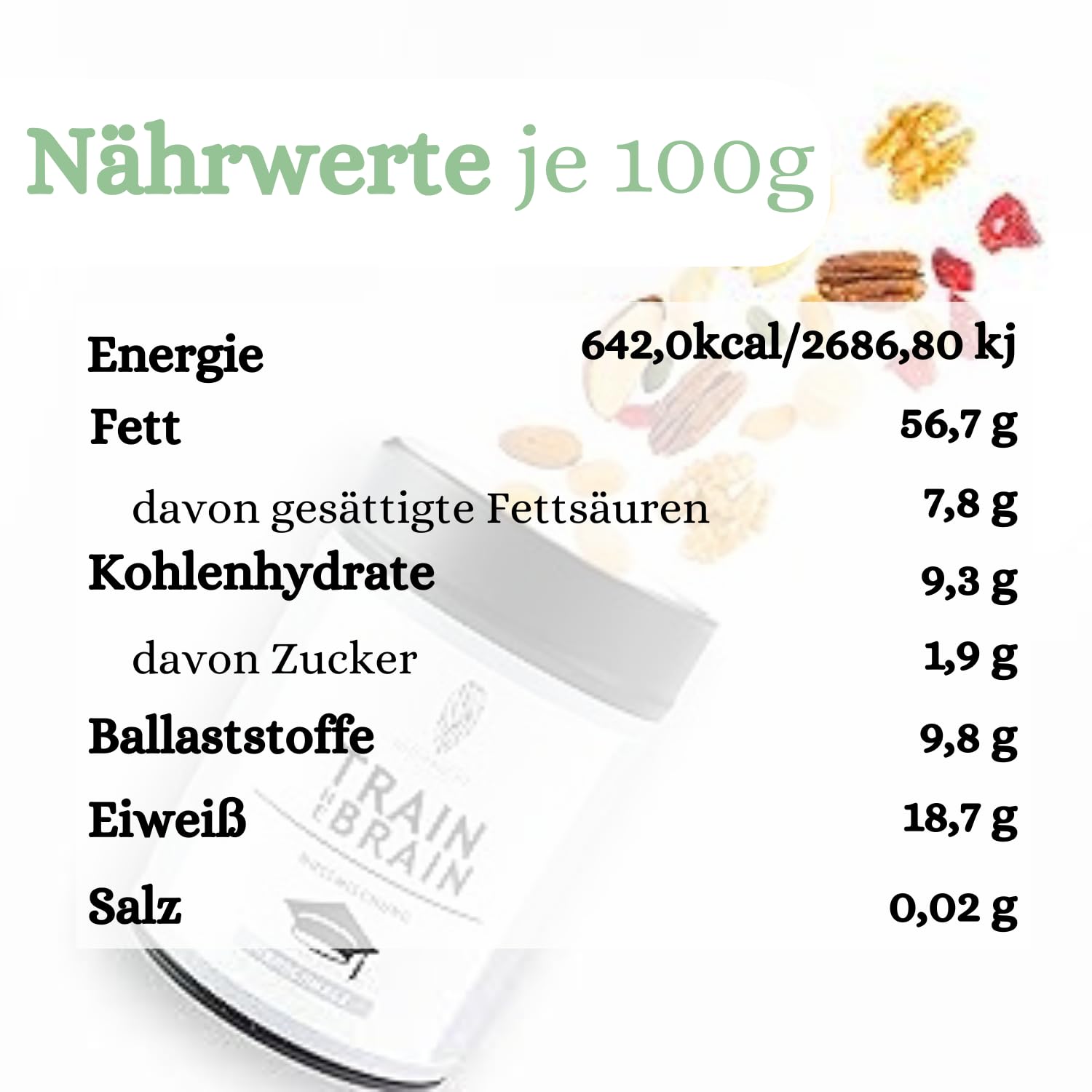 1001-frucht-n-sse-train-the-brain-nussmix-250-g-cranberry image 2