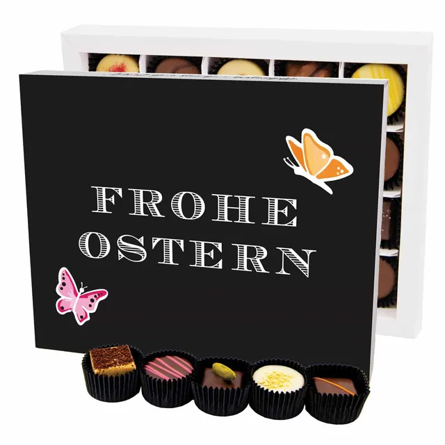 hallingers-frohe-ostern-black-pralinenbox-ohne-alkohol-xl-240-g image 1