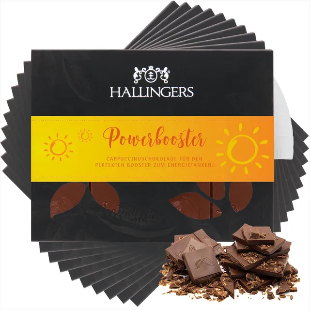 hallingers-schokolade-power-booster-tafeln-10x-900g-ohne-alkohol image 1