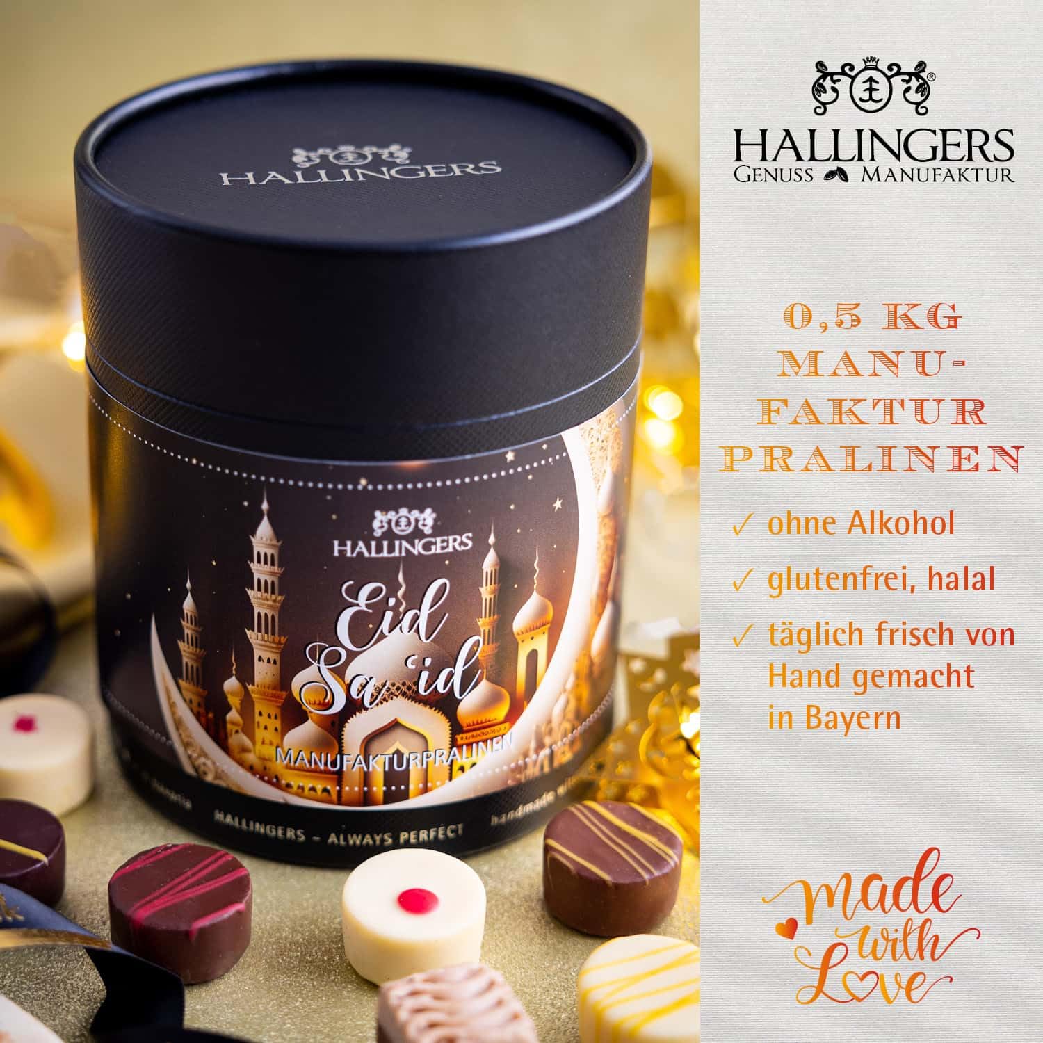 hallingers-pralinen-eid-said-halal-xxl-dose-500g-ohne-alkohol image 2