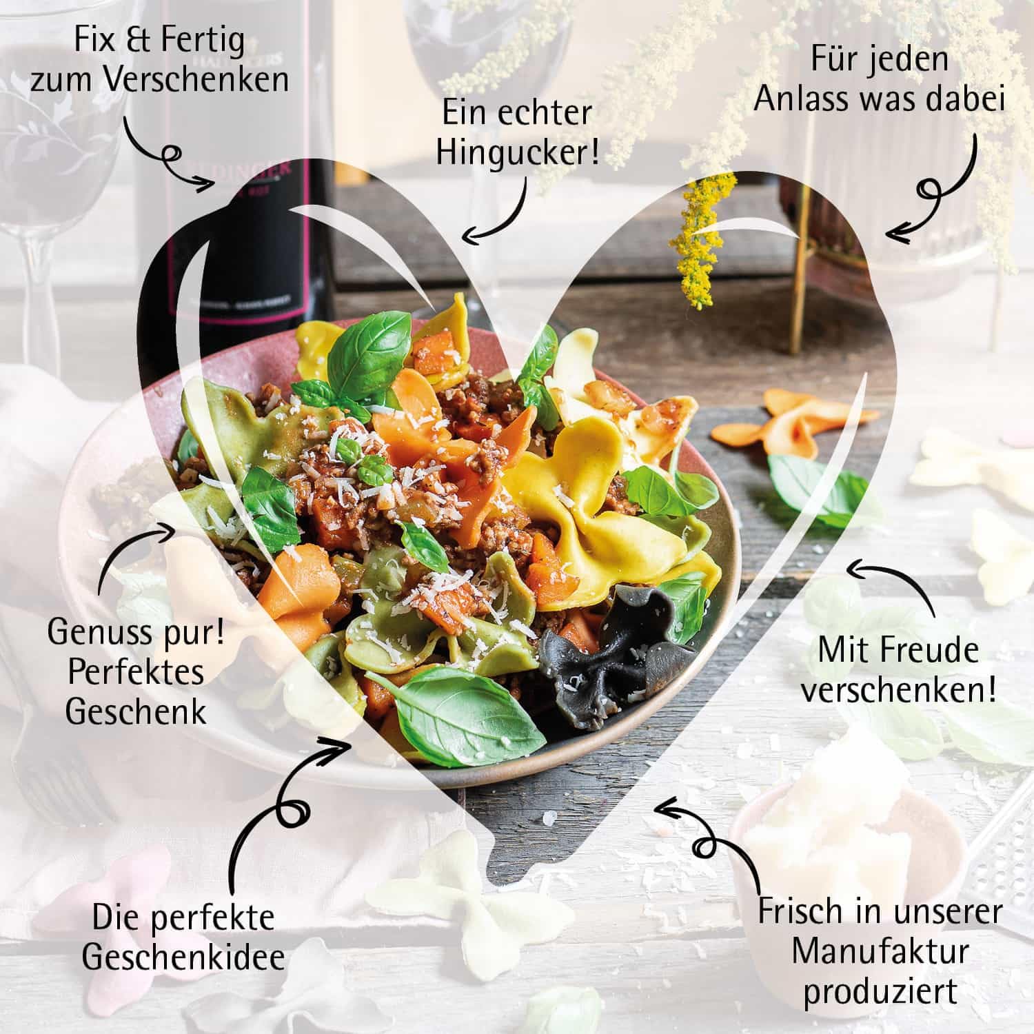 hallingers-pasta-time-feinkost-geschenkkorb-xxl-1760g-wein-pasta image 7