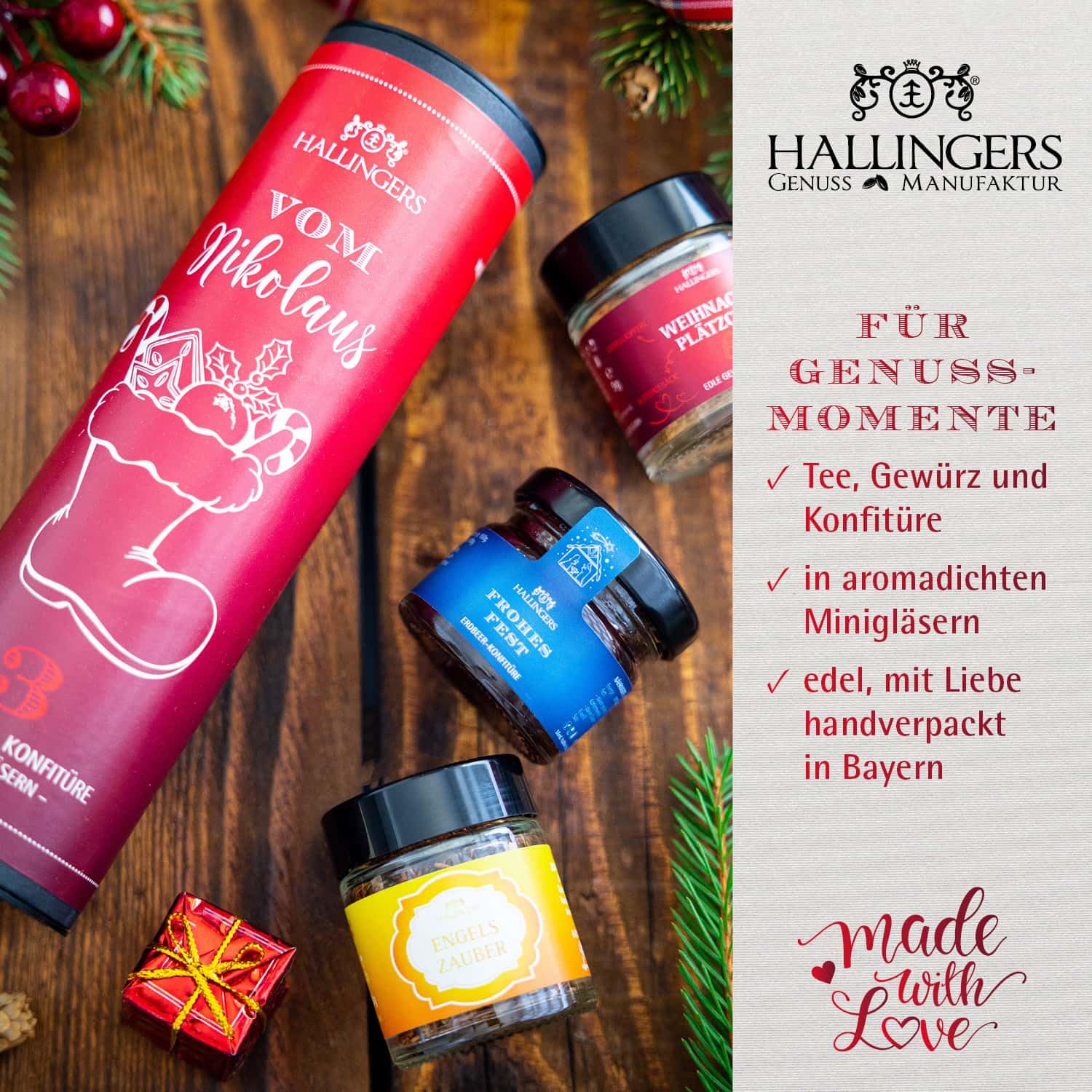 hallingers-geschenkesets-vom-nikolaus-feinkost-set-weihnachten-3er image 4
