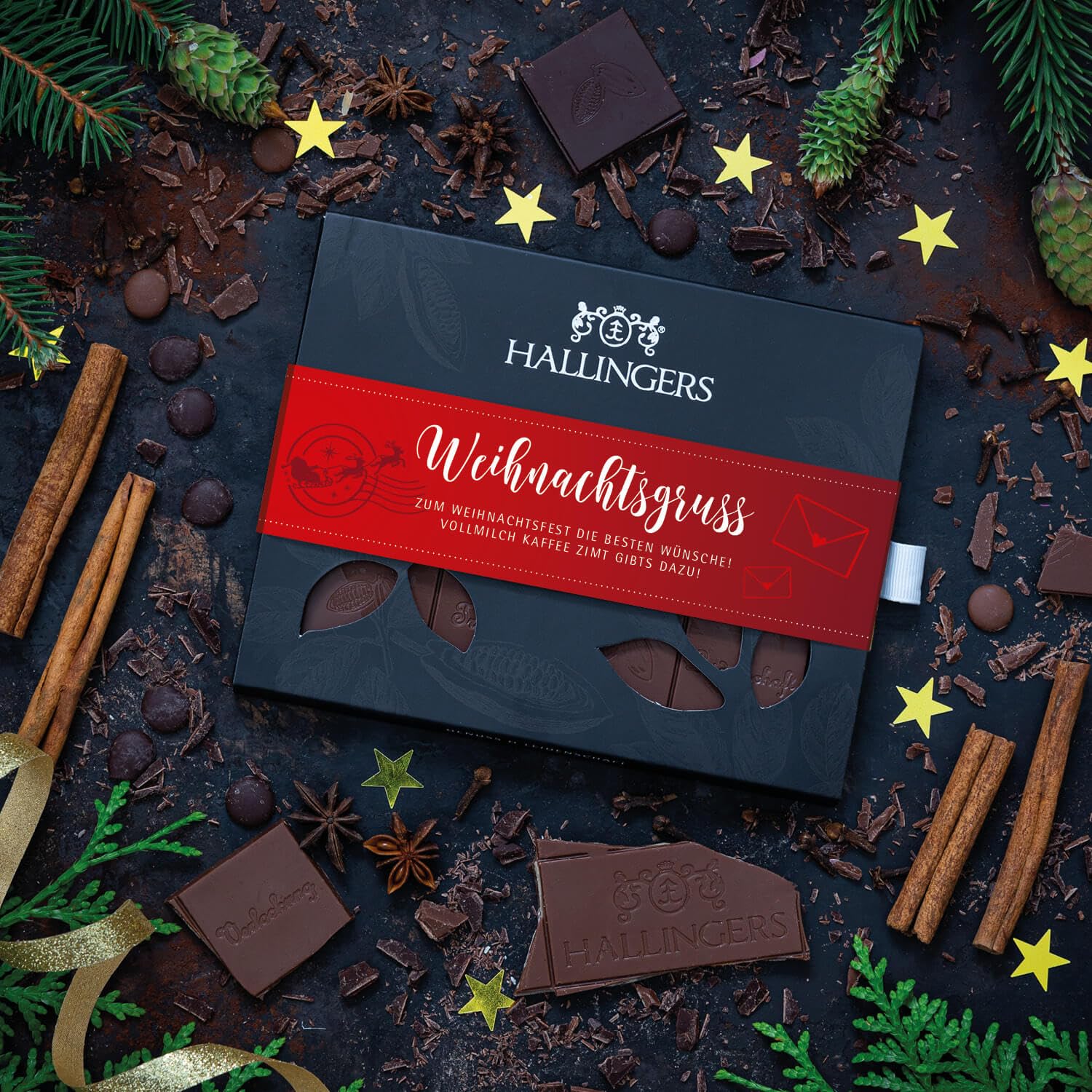 hallingers-schokolade-weihnachtsgru-tafel-kaffee-zimt-90-g image 2