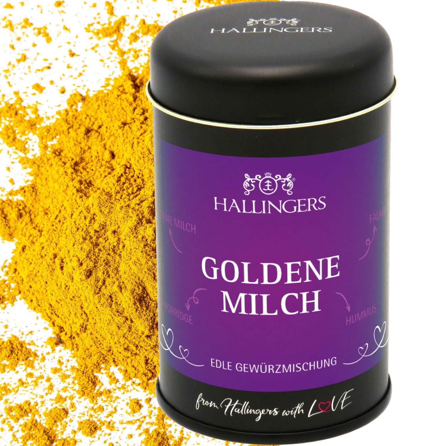 hallingers-goldene-milch-gew-rzmischung-dose-kurkuma-85g image 1