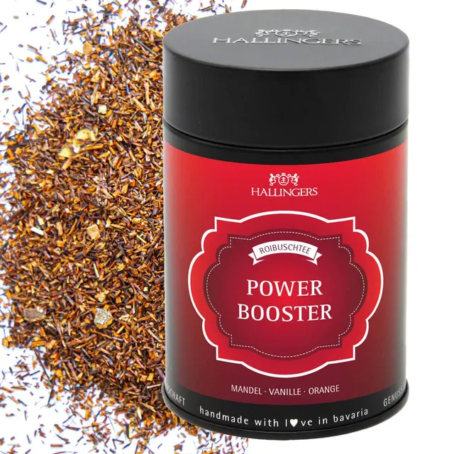 hallingers-tee-power-booster-rooibostee-dose-120g-orange-vanille image 1