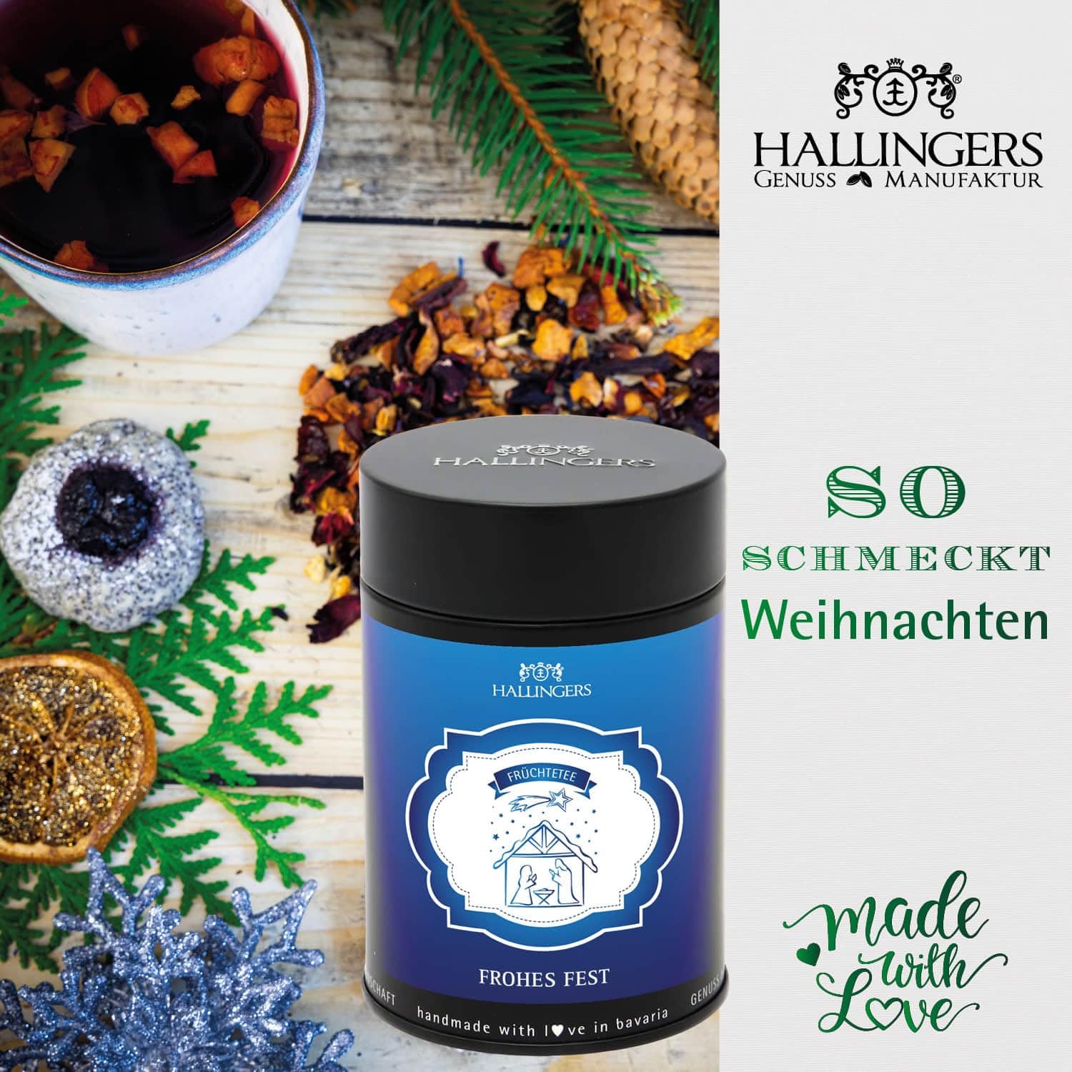 hallingers-geschenkset-merry-christmas-xxl-korb-2229g-feinkost image 2