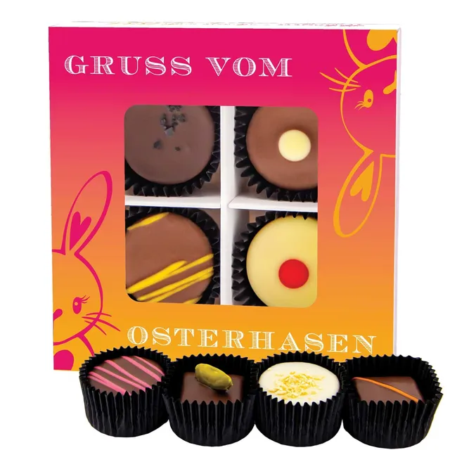 hallingers-pralinen-gru-vom-osterhasen-14159-box-ohne-alkohol image 1