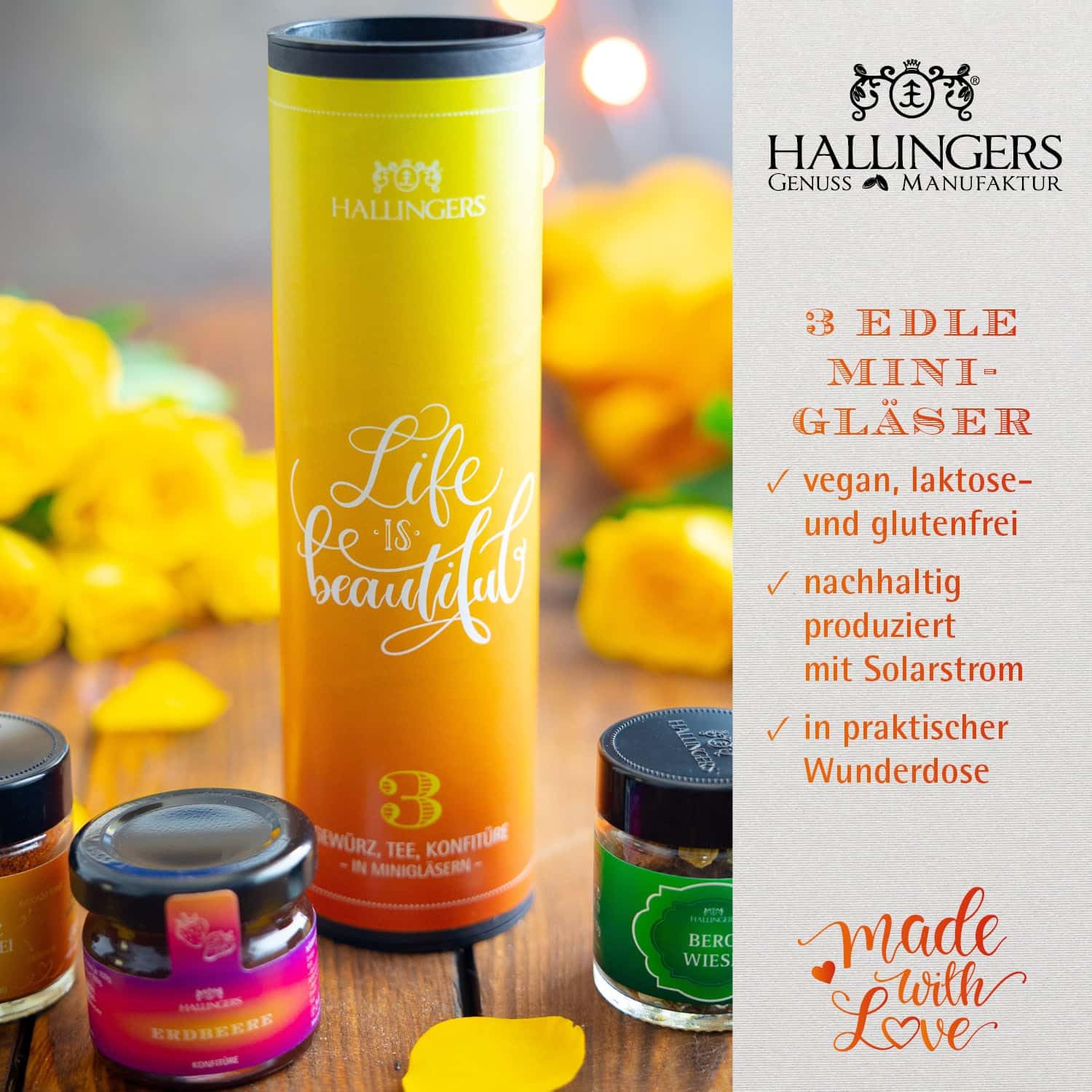 hallingers-geschenkesets-life-is-beautiful-feinkost-set-3-minigl-ser-vegan image 3
