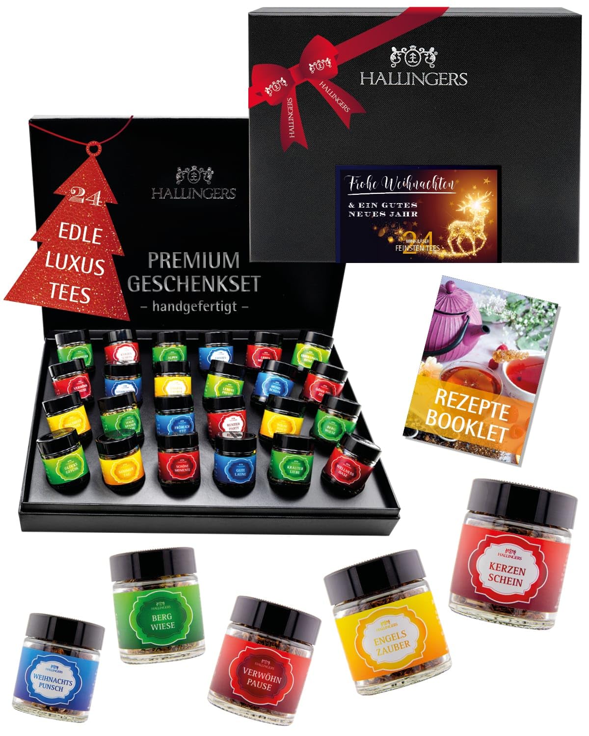hallingers-tee-frohe-weihnachten-geschenkset-24-sorten image 1