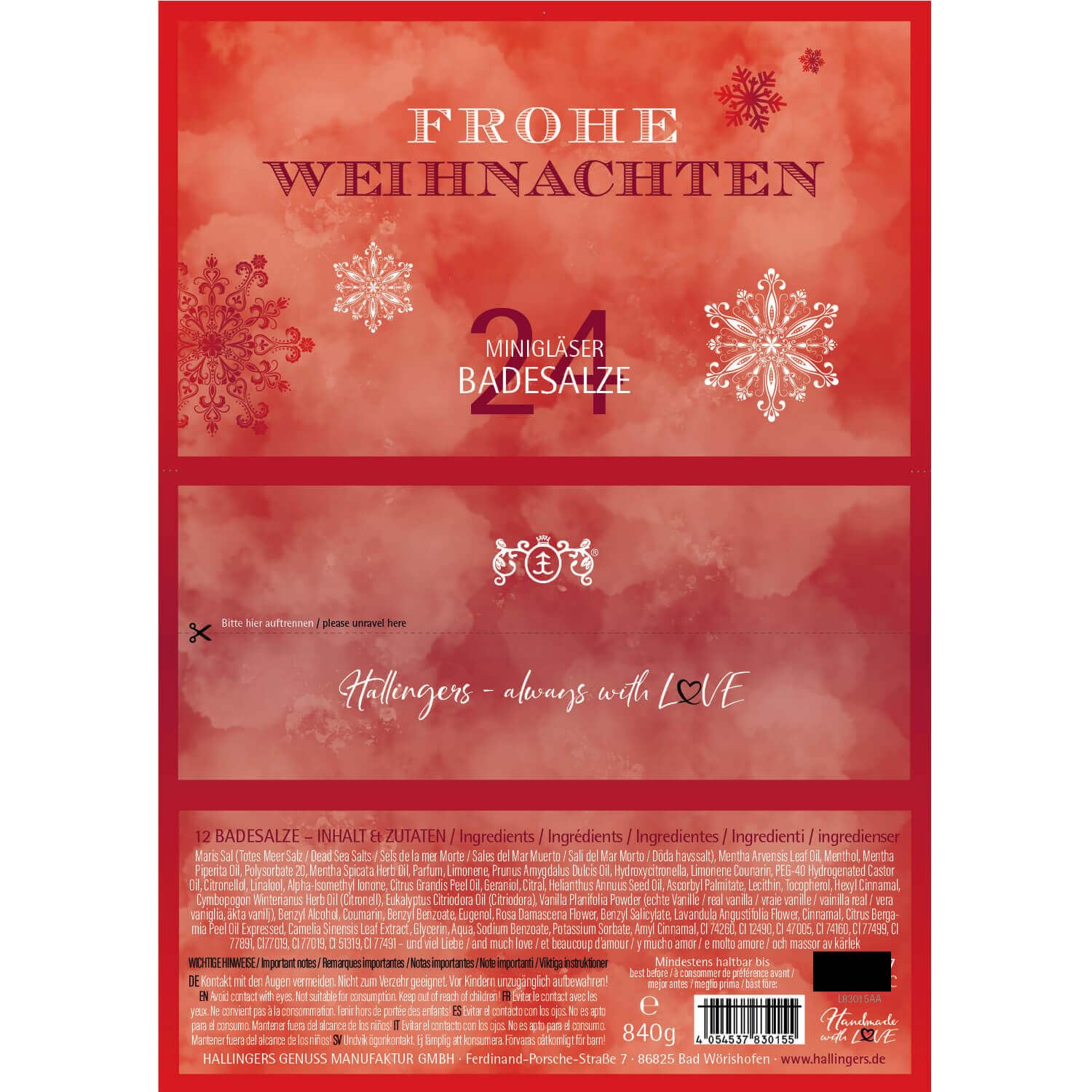 hallingers-wellness-badesalz-set-frohe-weihnachten-24x-totes-meer-box image 6