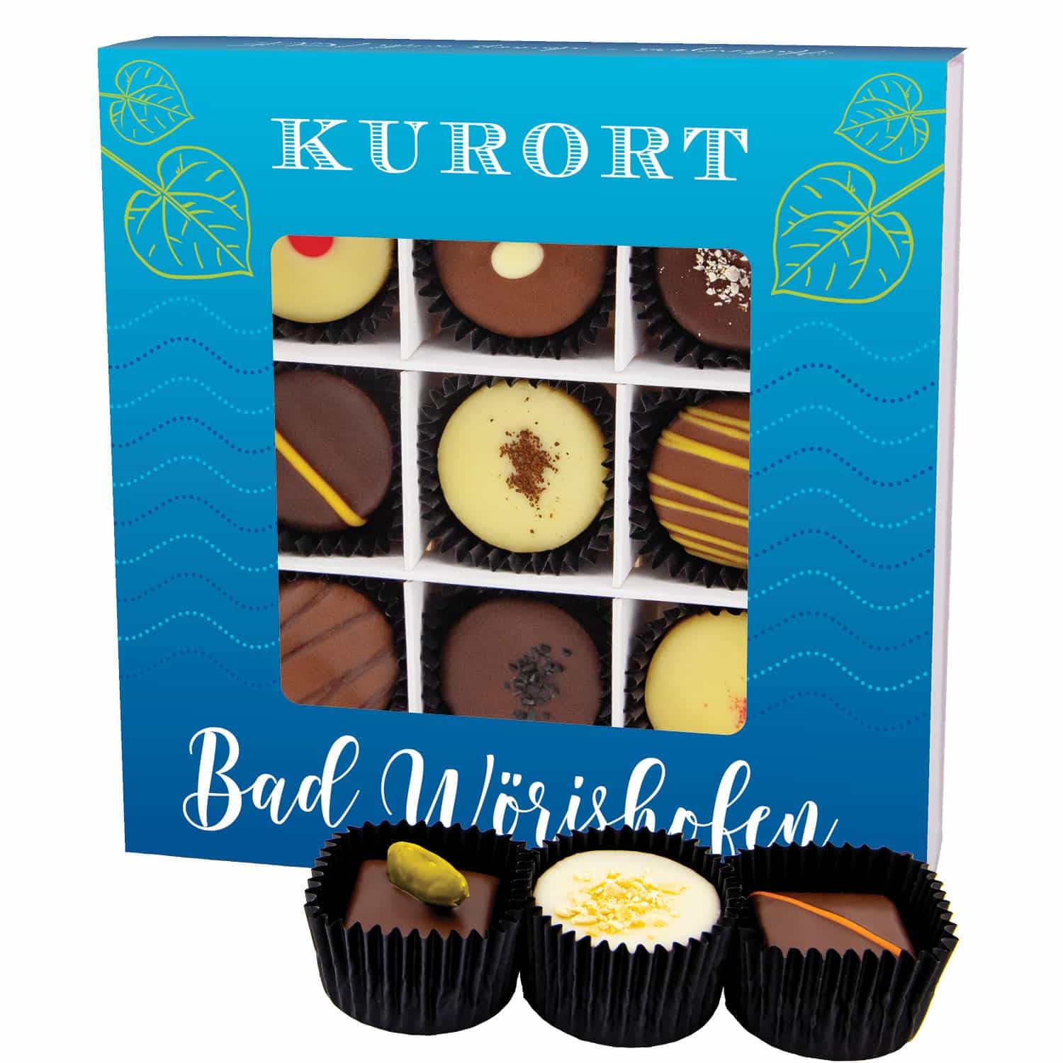 hallingers-pralinen-bad-w-rishofen-geschenkbox-9-pralinen-108g image 1