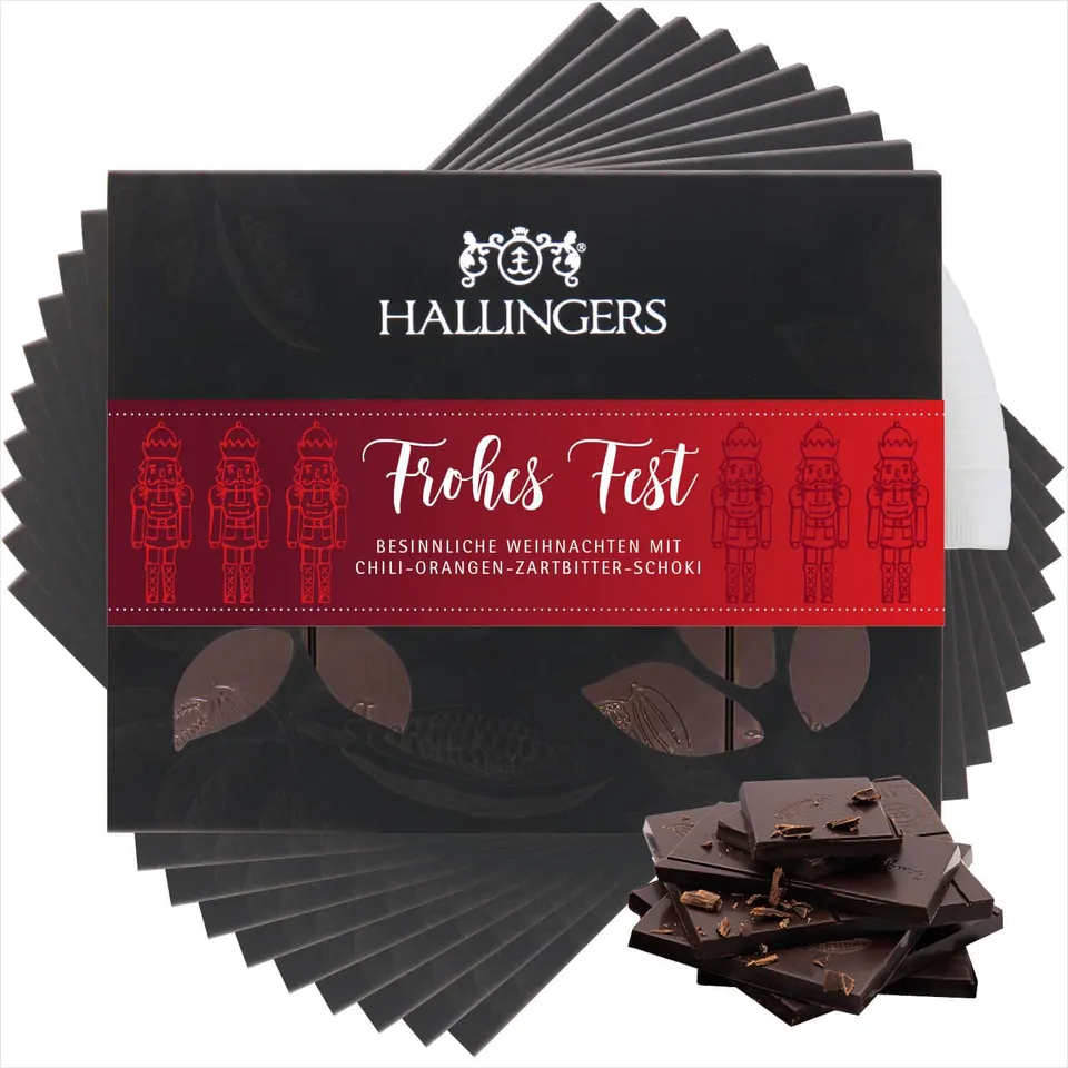 hallingers-schokolade-frohes-fest-tafel-orange-chili-vegan-10x image 1