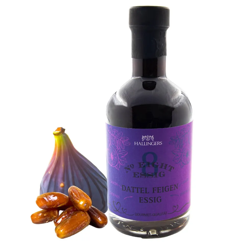 hallingers-no-8-dattel-feigen-essig-gourmet-essig-350ml image 1
