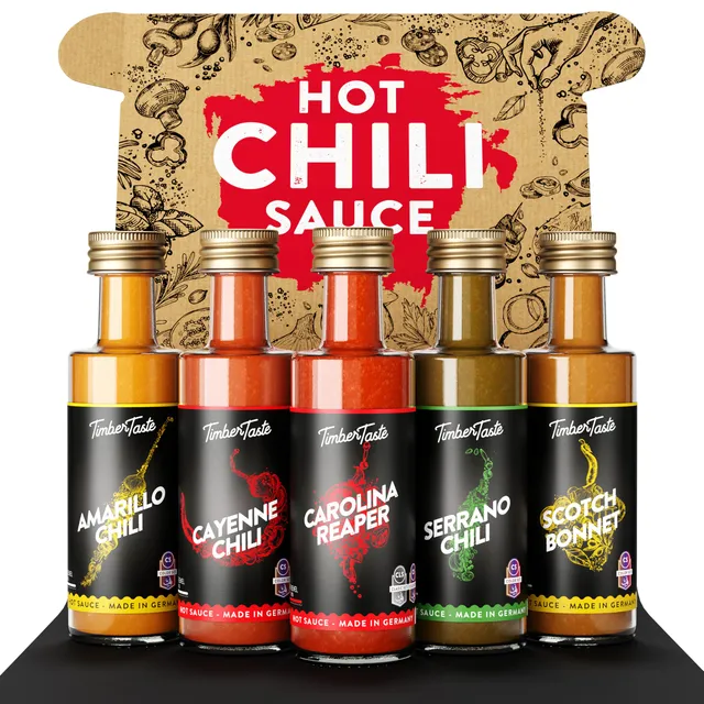 timber-taste-hot-chili-saucen-world-set-5er-scharf image 1