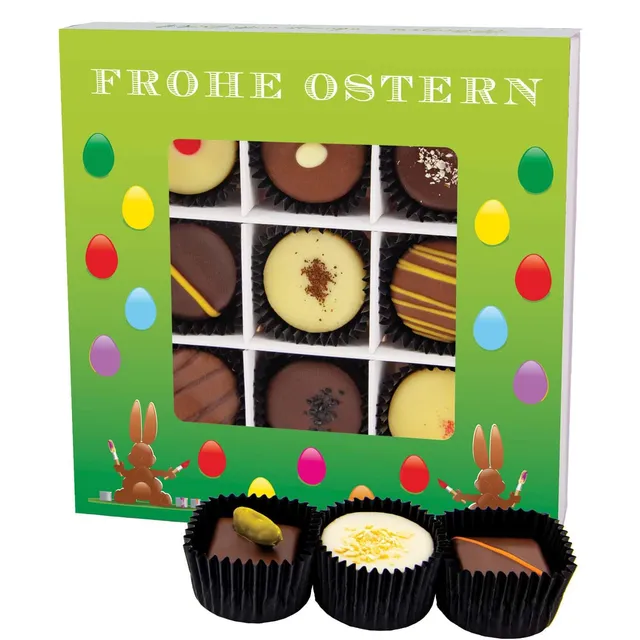 hallingers-frohe-ostern-pralinenbox-108g-9-pralinen-gr-n image 1