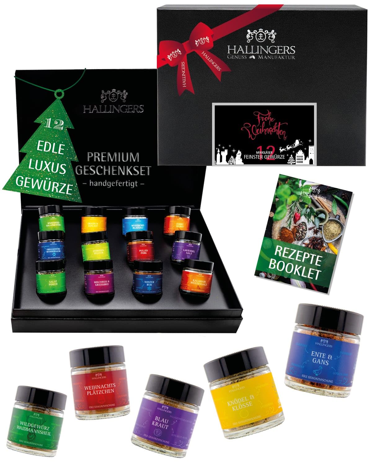 hallingers-gew-rz-frohe-weihnachten-geschenkset-12-sorten image 1